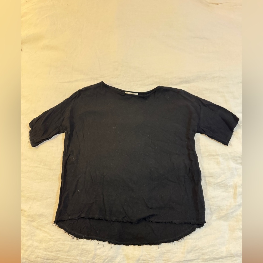 Stylish black top from Black Crane, made in Los Angeles. Womens XS.